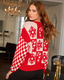 Snow Day Graphic Print Sweater
