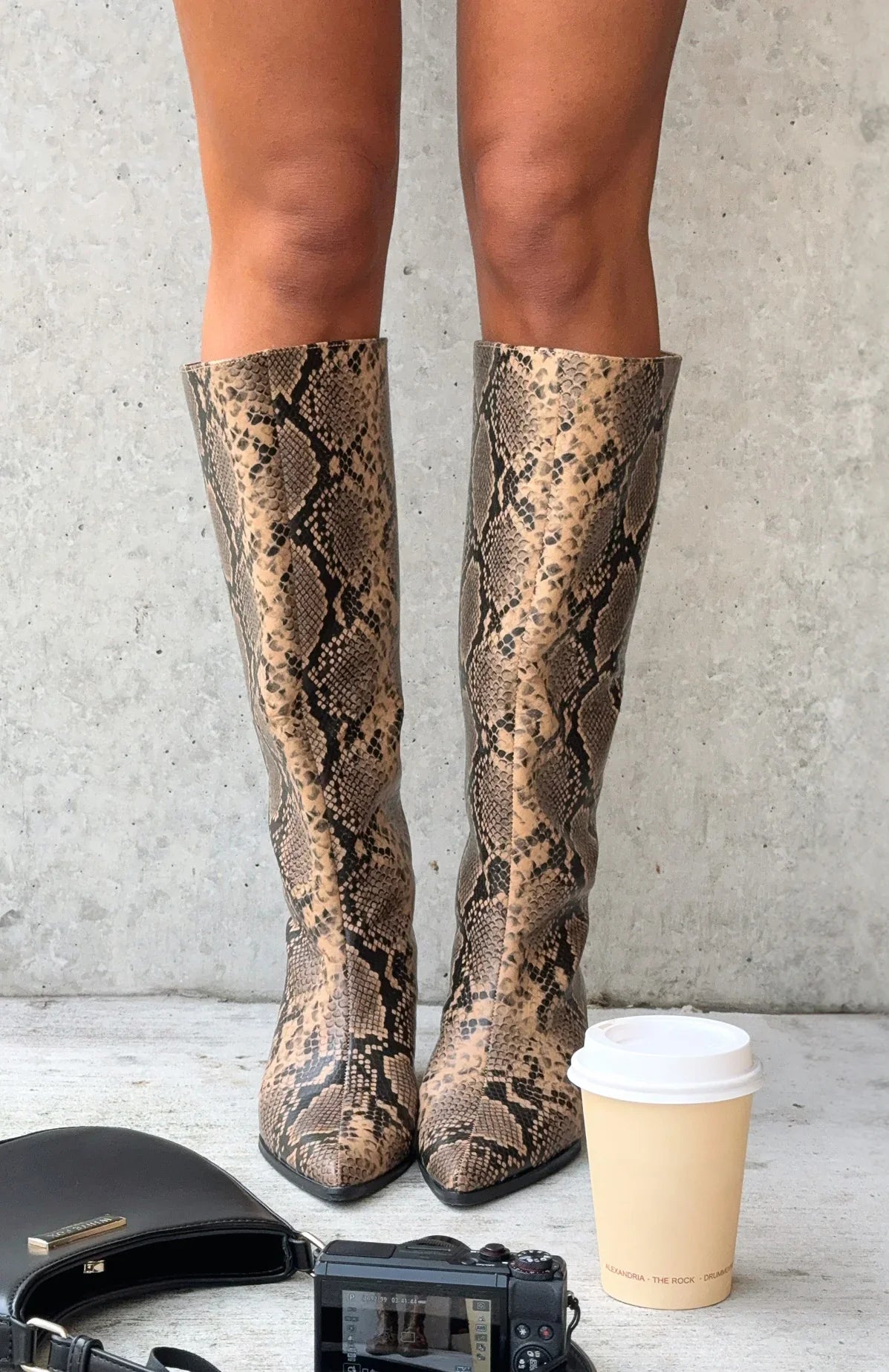 Juliette Knee High Boots Snake