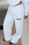 Standing My Ground Wide Leg Sweatpants Grey Marle