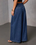 Easy Classic Stretch High Rise Wide Leg Jeans