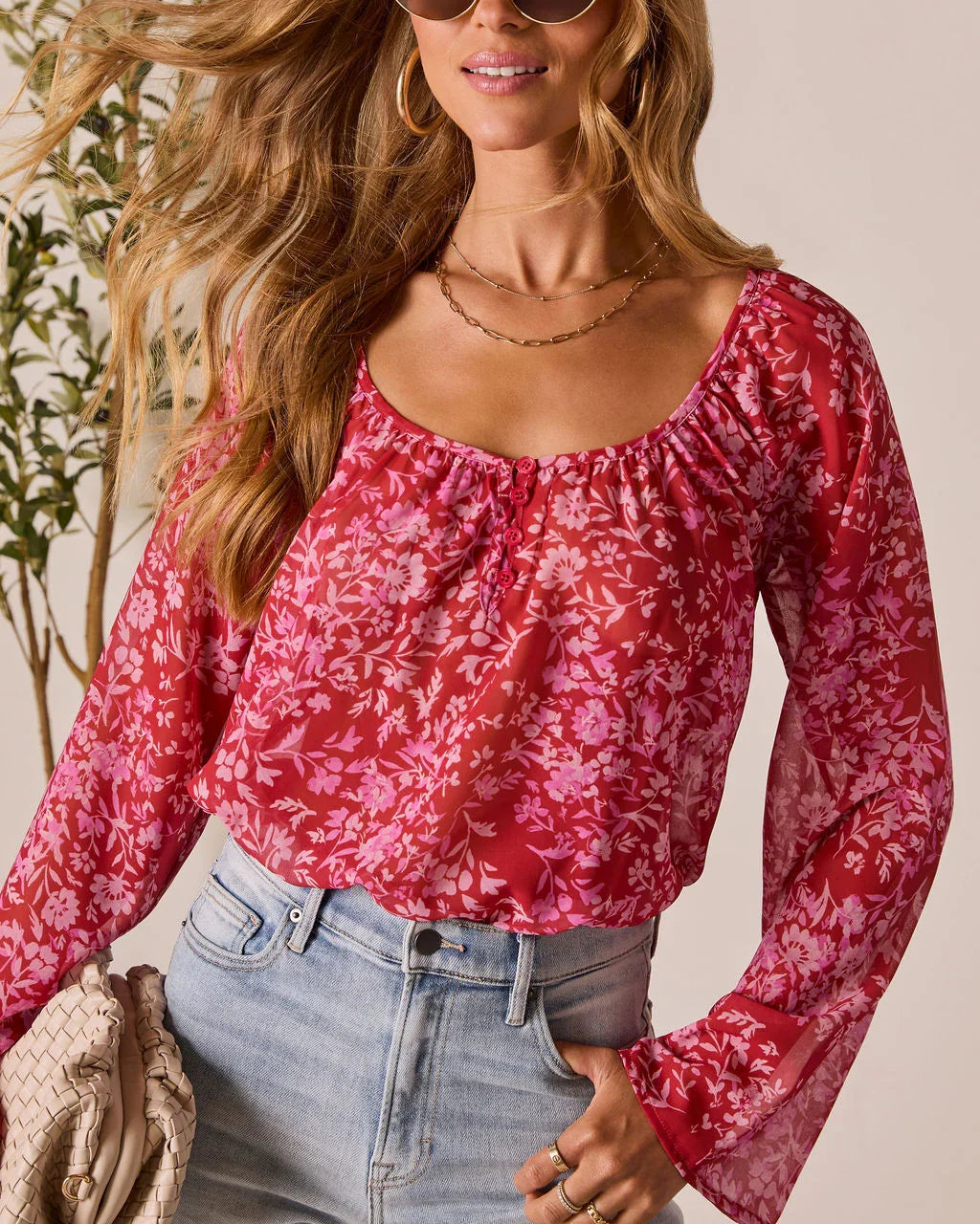 Nelda Floral Printed Top