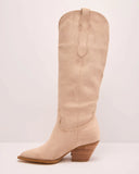 Boho Canyon Faux Suede Fringe Western Boots