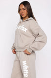 From The Archives Kenzie Boxy Zip Front Hoodie Moon