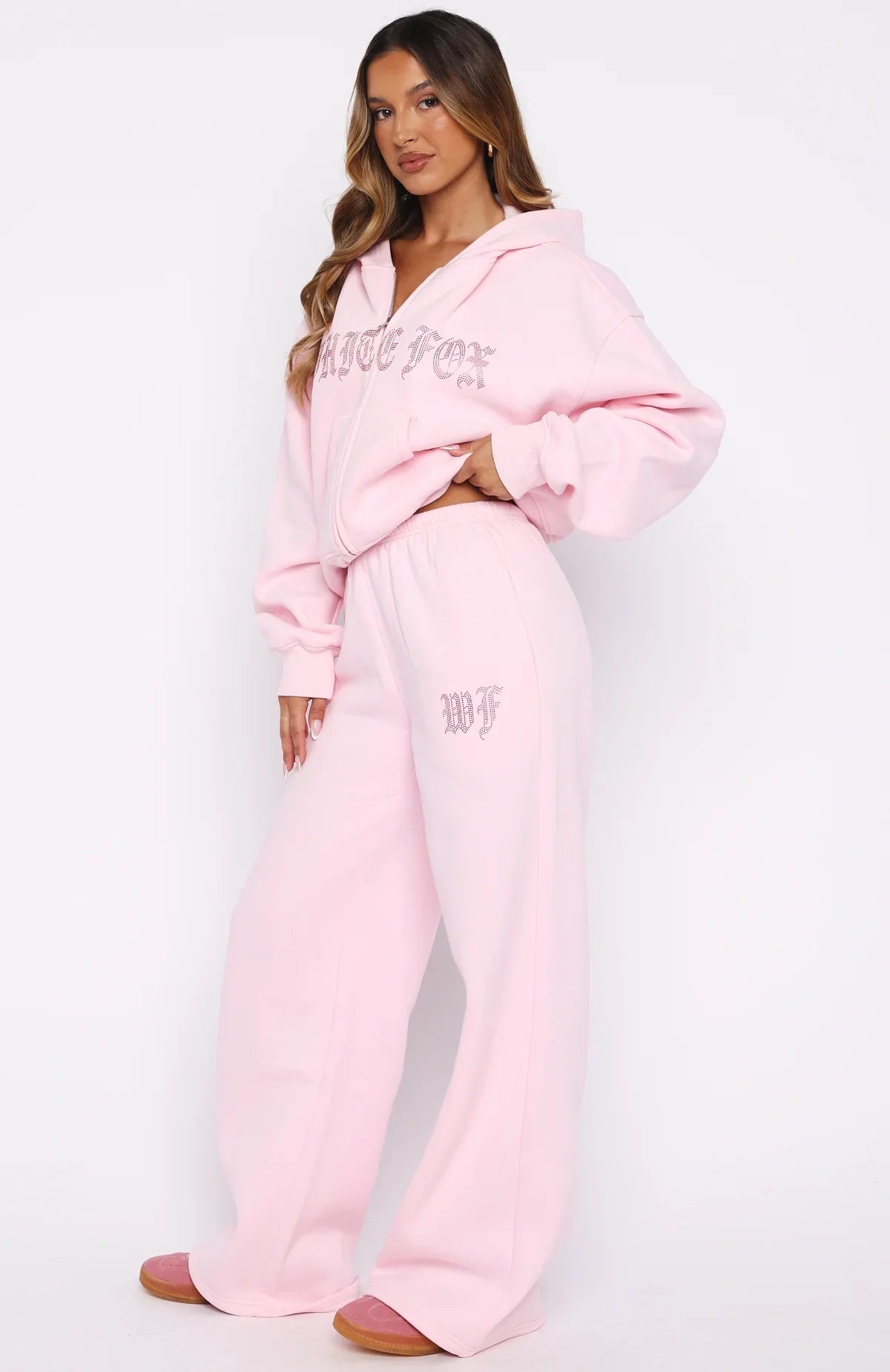 Lucky Ones Wide Leg Sweatpants Pink