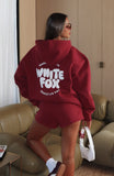 With Love For You Oversized Hoodie Burgundy