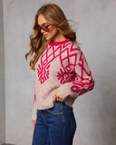 Wildah Knit Abstract Sweater