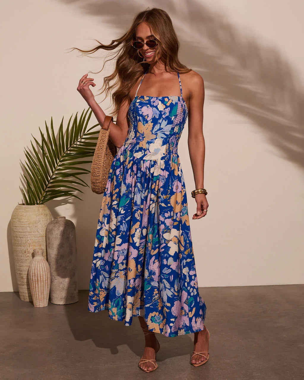 Delfina Floral Midi Dress