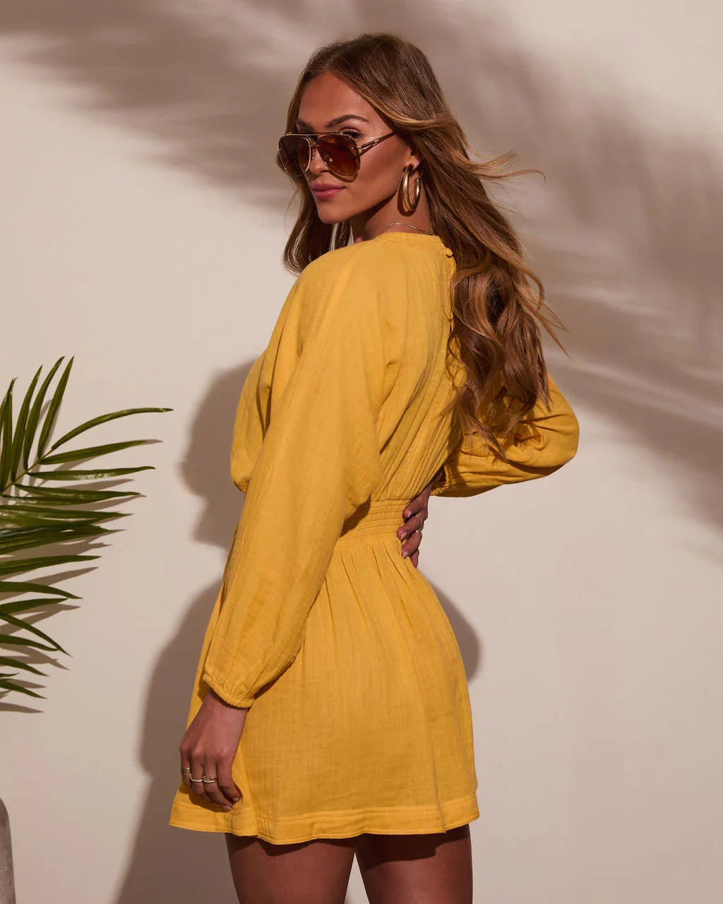 Brighter Days Gauze Mini Dress