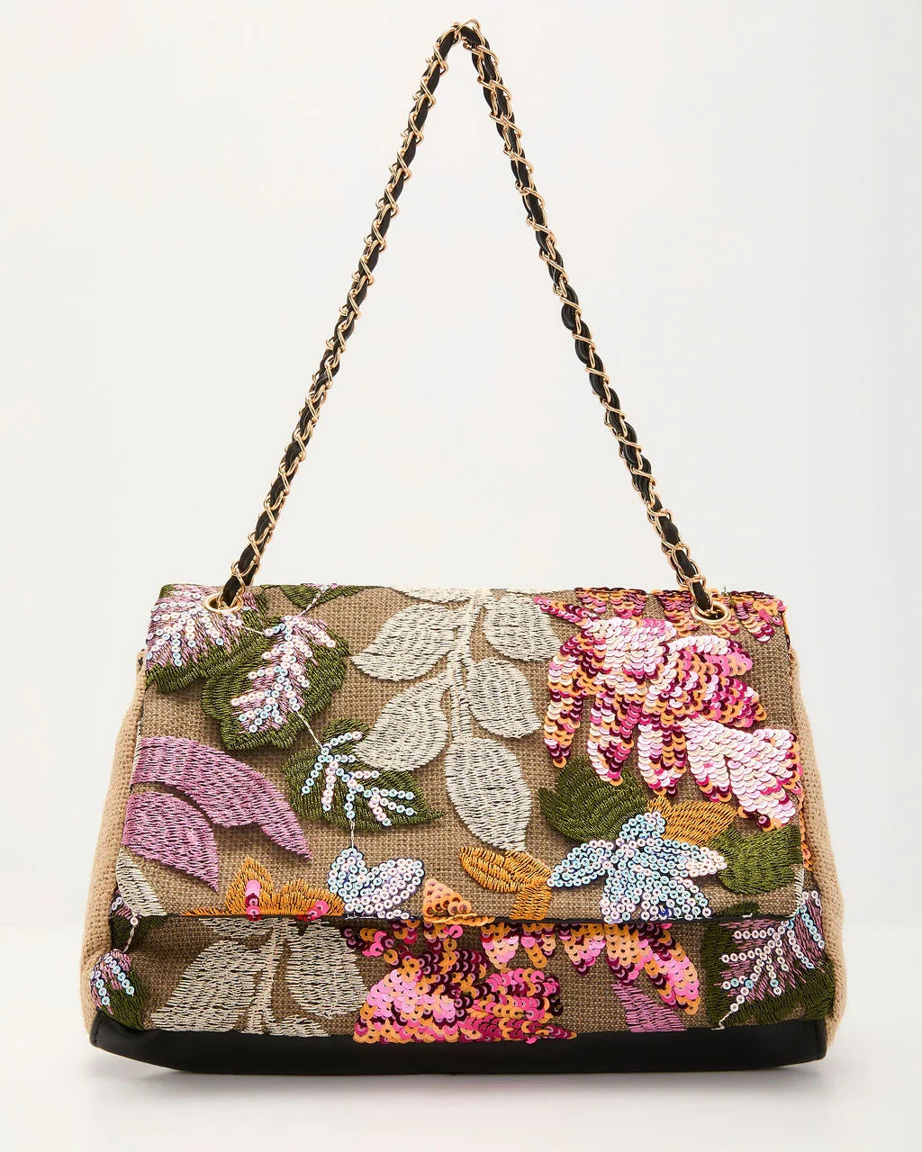 Elenia Embroidered Shoulder Bag