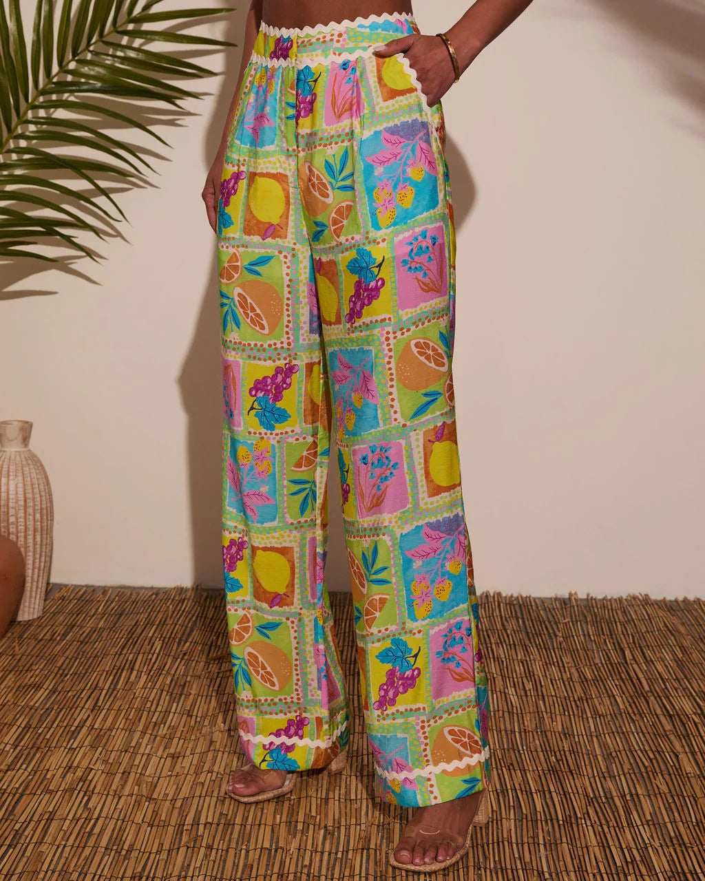 Shore Thing Novelty Wide Leg Pants