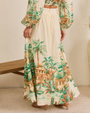 Sun Club Novelty Print Maxi Skirt