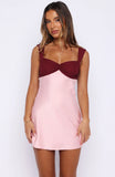 Cant Be Distracted Mini Dress Berry