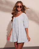 Ranch Rose Relaxed Embroidered Romper