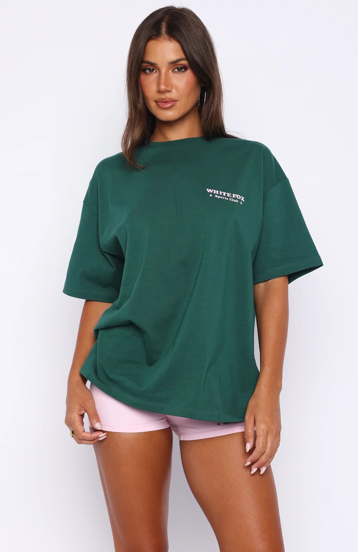 Outfit Of The Day Oversized Tee Forest Green