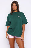 Outfit Of The Day Oversized Tee Forest Green