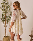 Morning Bliss Lace Mini Dress