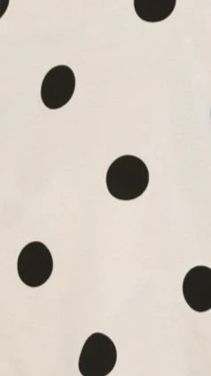Hazelle Strapless Top Beige Black Polka Dot