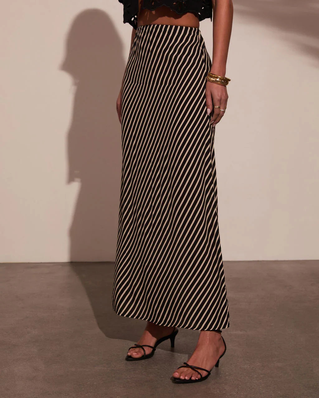 Sweet Haven Striped Maxi Skirt