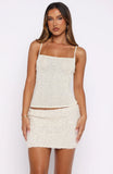 Juicy Secrets Knit Top Cream