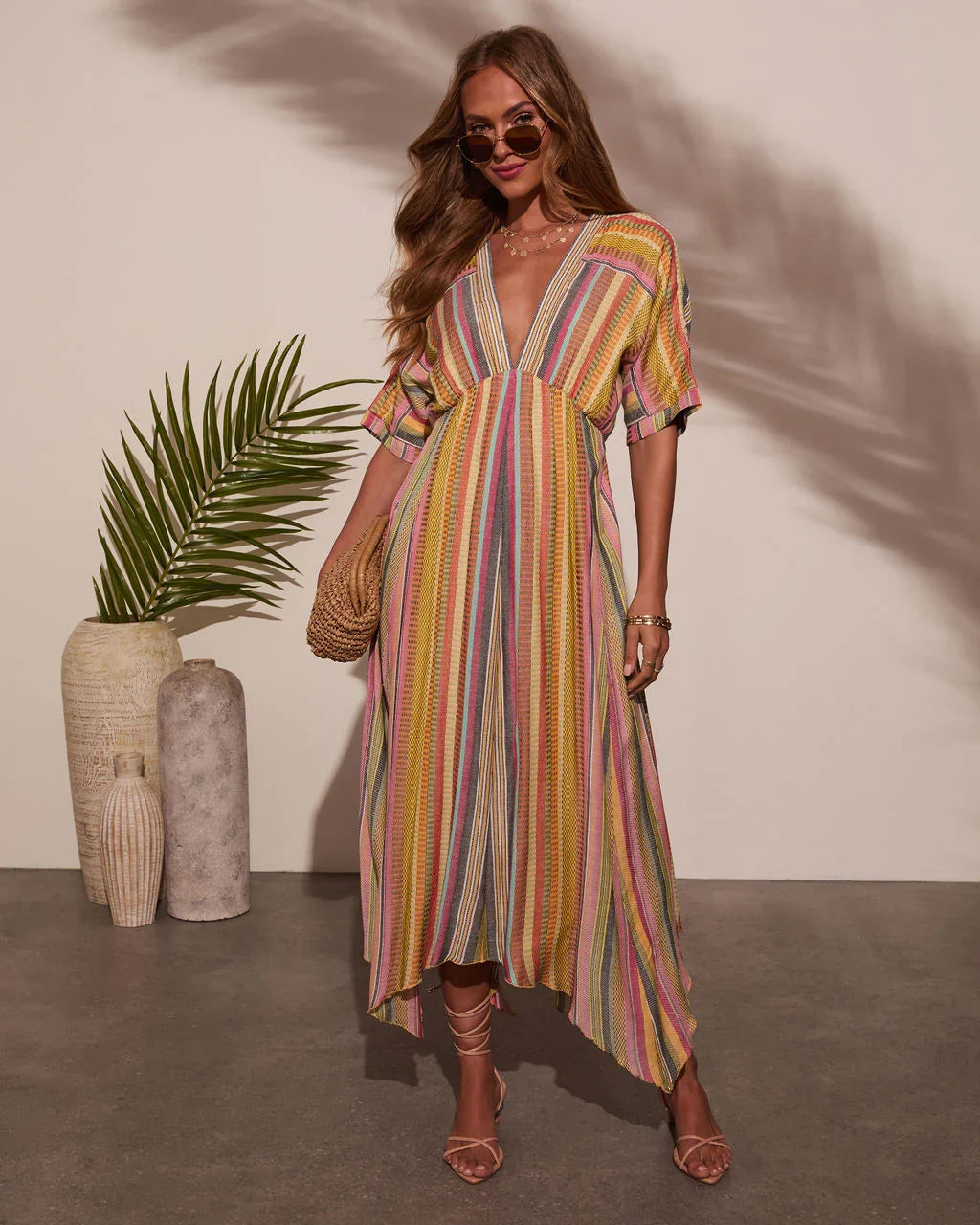 Vivica Striped Maxi Dress