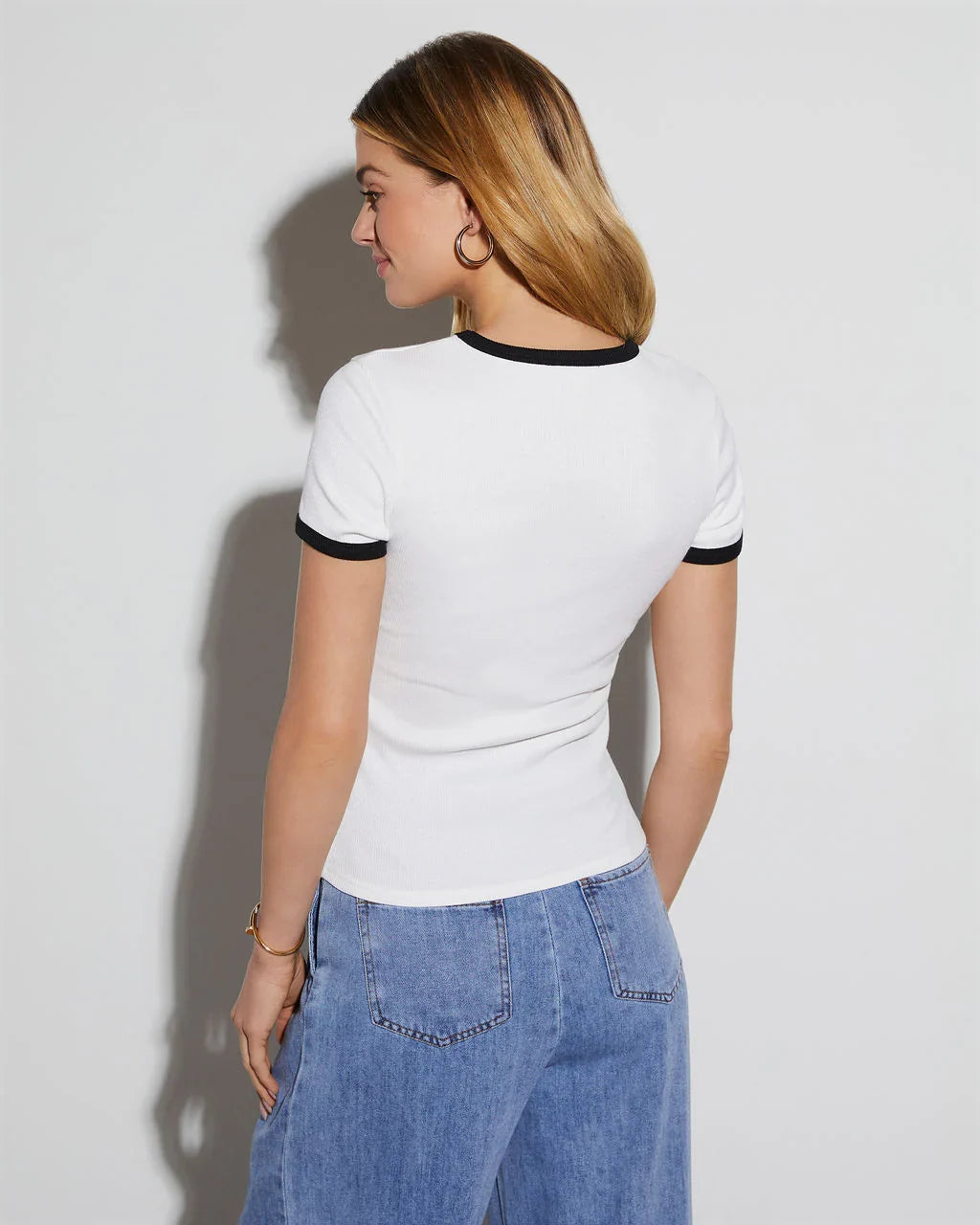 Living Life Ribbed Short Sleeve Top