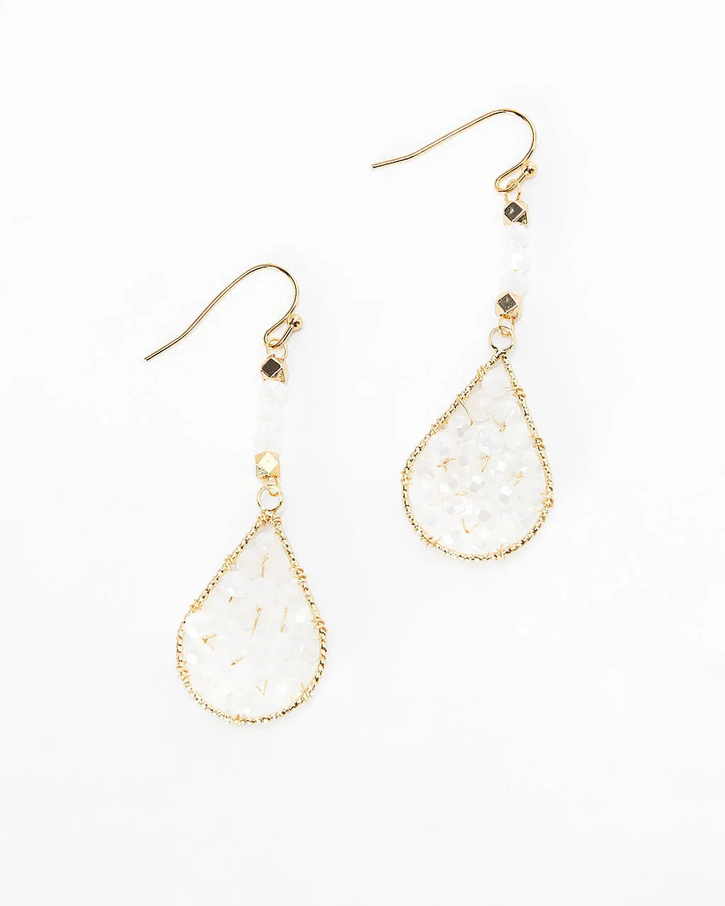 Nylah Dainty Beaded Drop Earrings