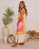 Fresh Glow Abstract Shift Maxi Dress