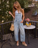 Tavy Barrel Denim Overalls