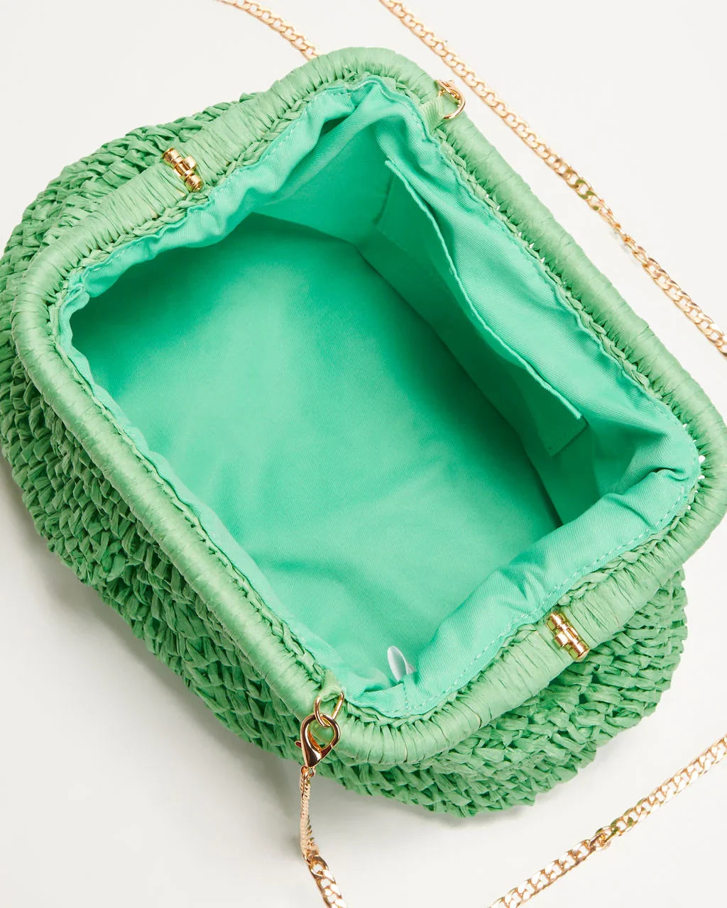Poolside Straw Pouch Clutch