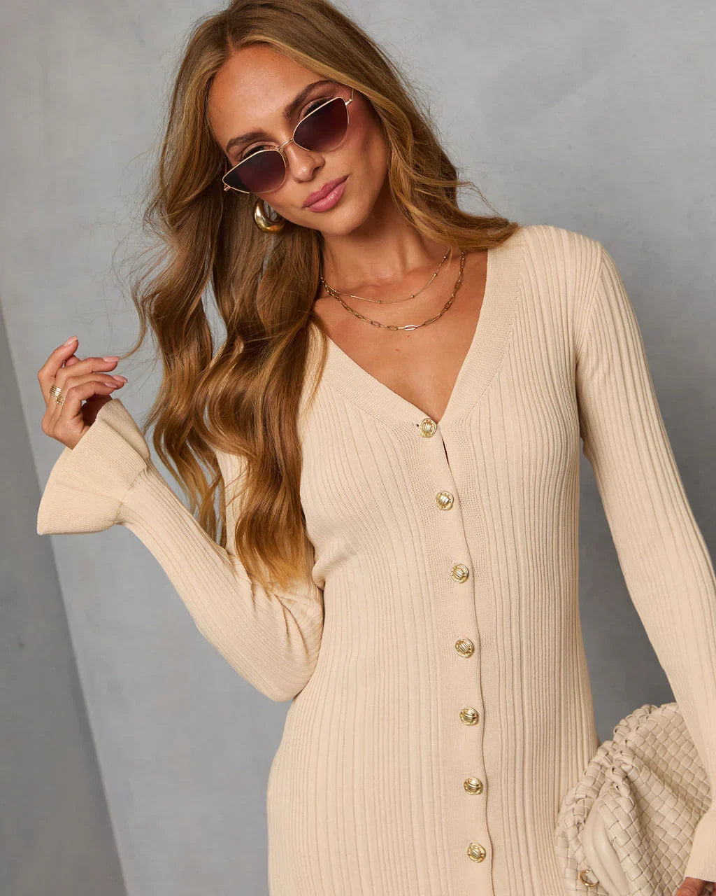 Robbyn Fit and Flare Knit Maxi Dress