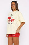 Club 14 Izzy Oversized Tee Lemon
