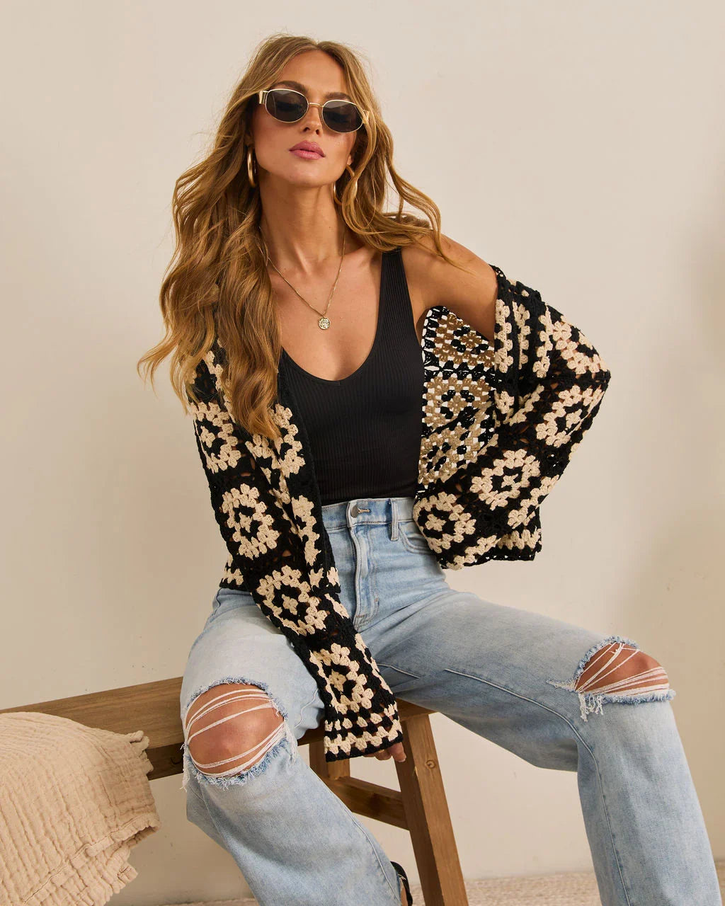 Remmi Crochet Cardigan