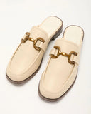 Honey Hide Loafer Mules