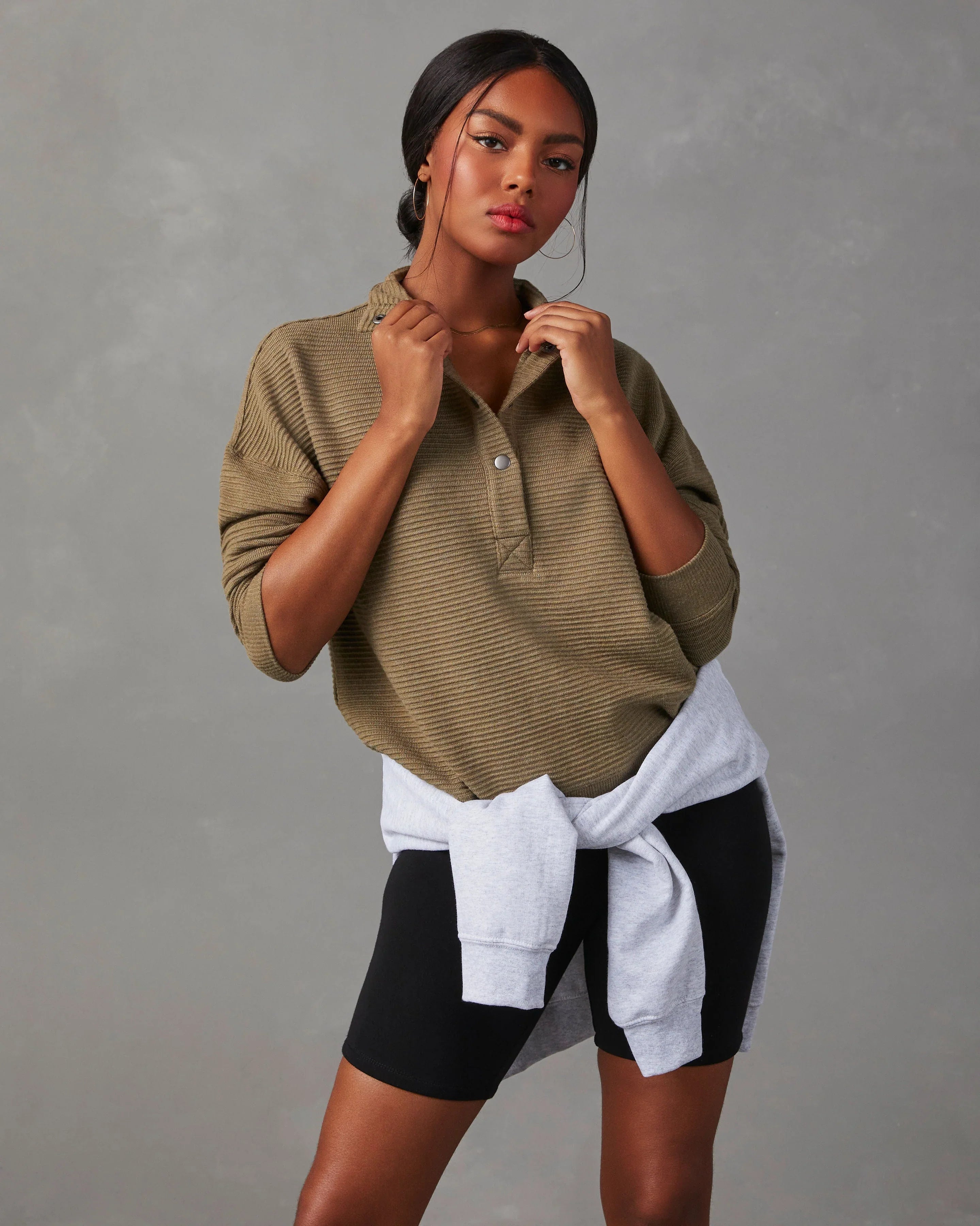 Kinsleigh Collared Pullover Sweater