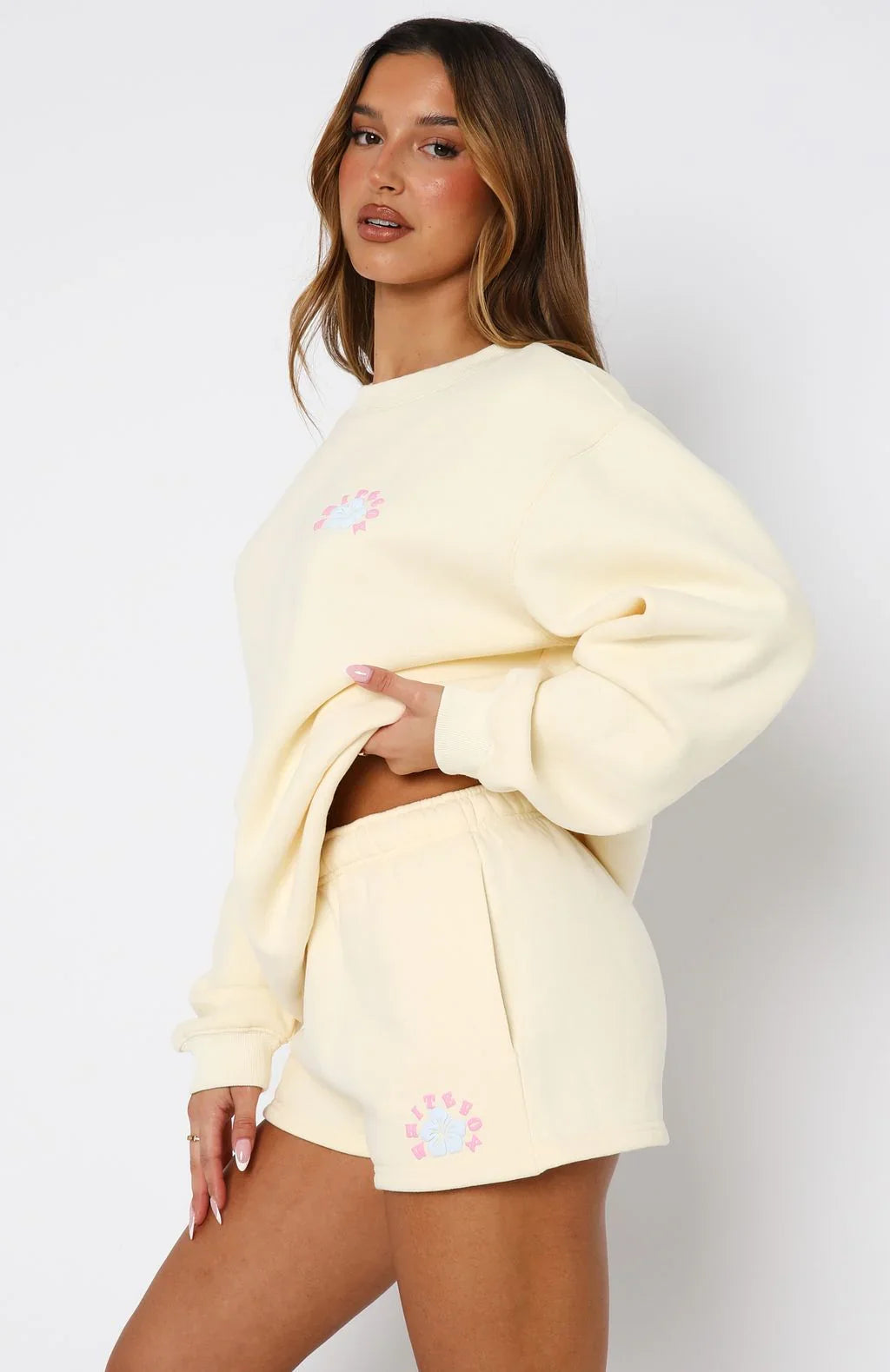 Keep Blooming Lounge Shorts Lemon
