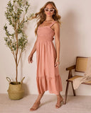 Sunday Ease Tiered Midi Dress