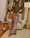 Opaline Paisley Maxi Skirt