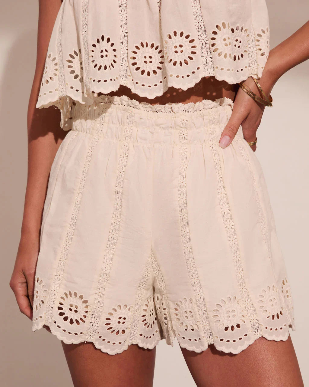 Gleaming Edit Eyelet Shorts