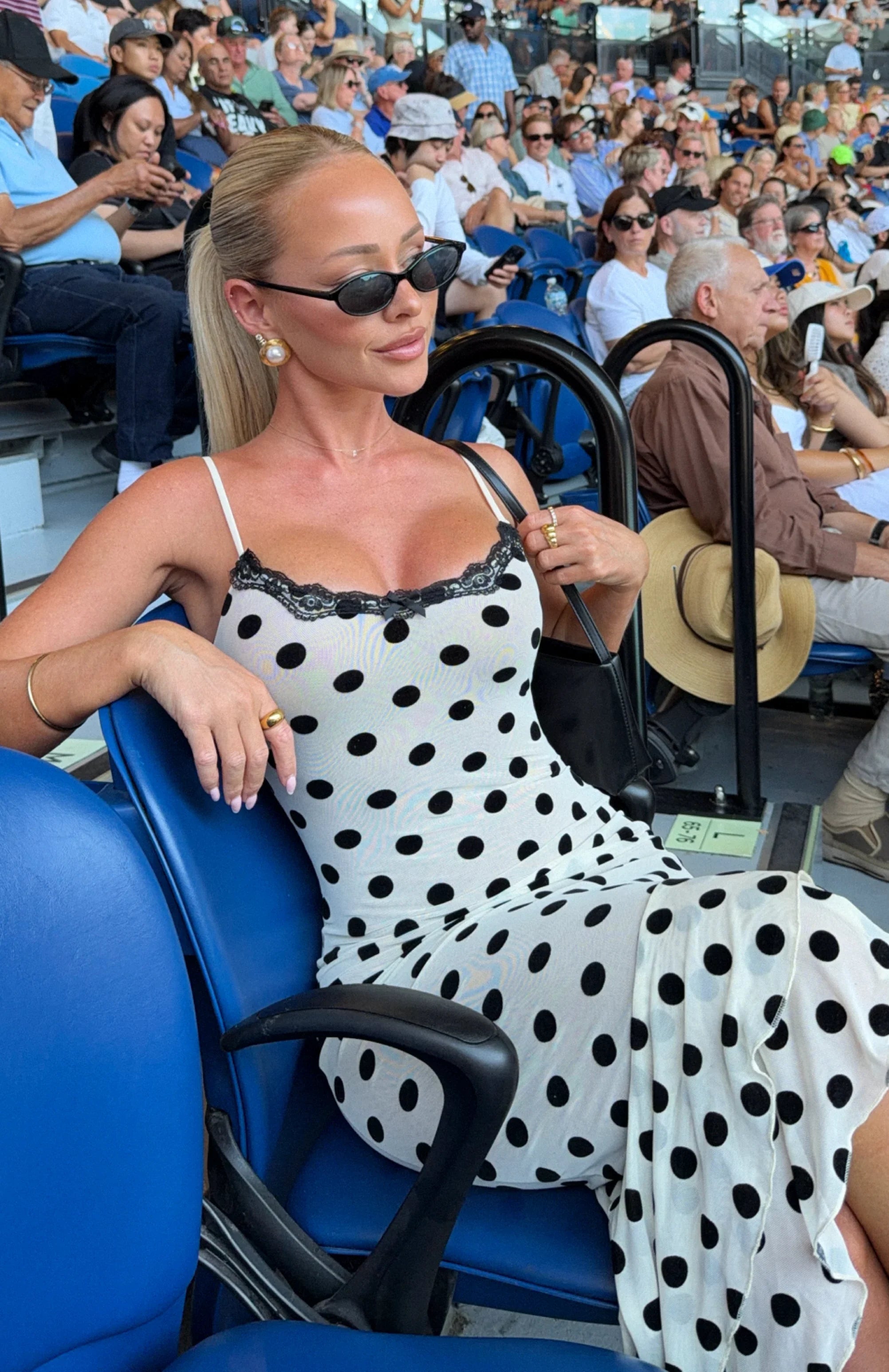 Ritz And Romance Midi Dress Cream Polka Dot