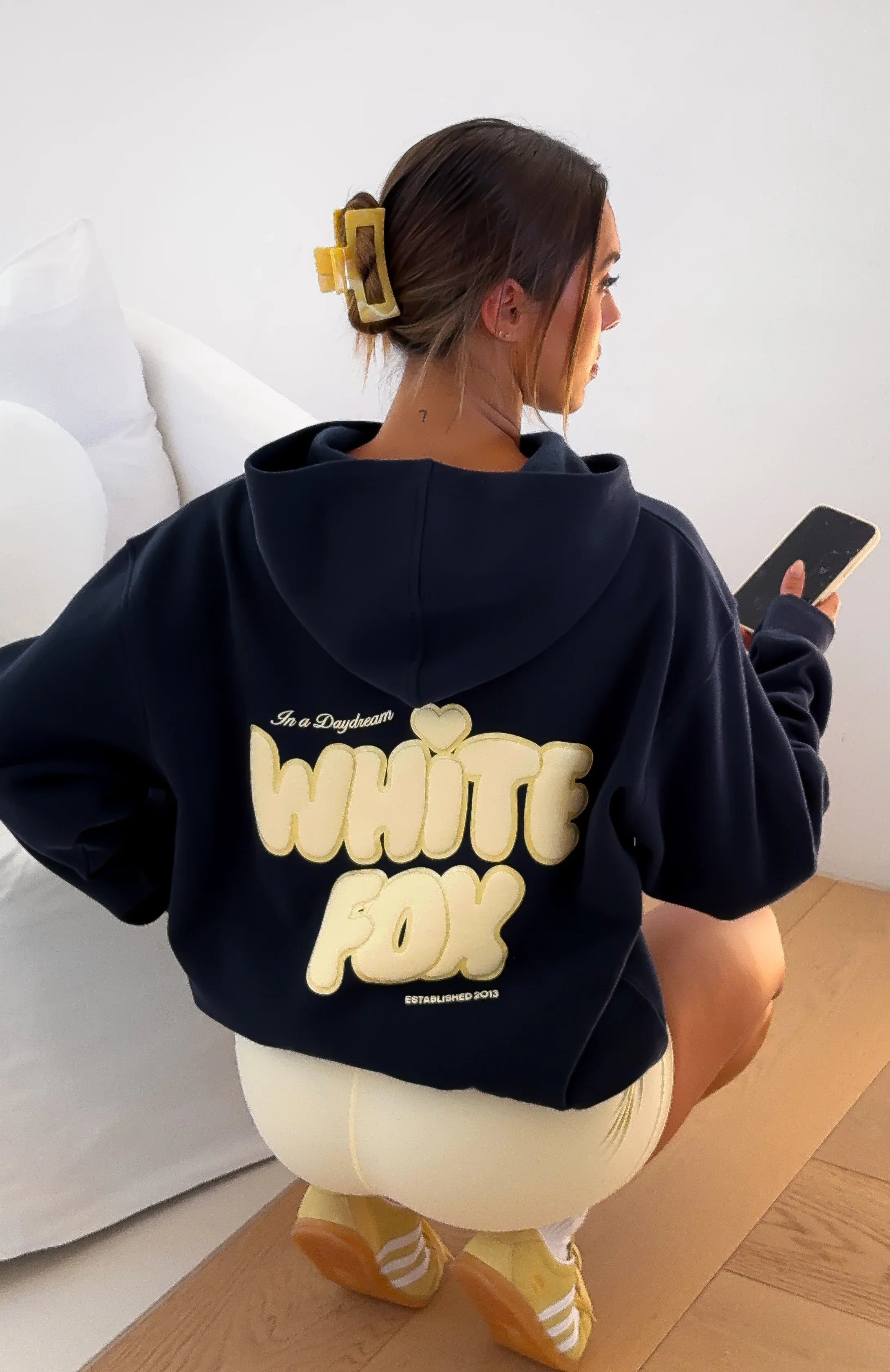 Daydreamers Angelina Oversized Hoodie Navy