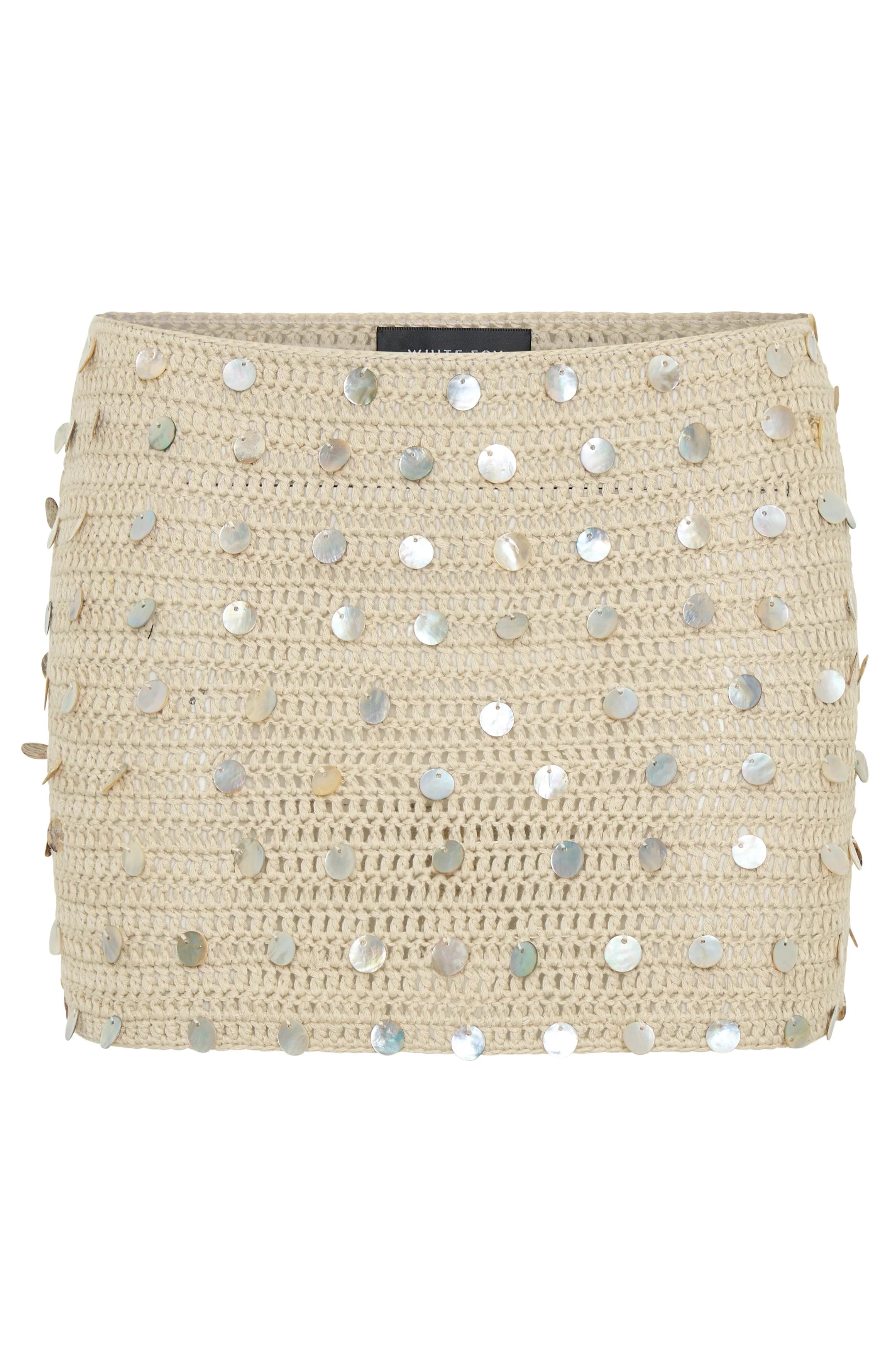 My Nirvana Crochet Mini Skirt Shell