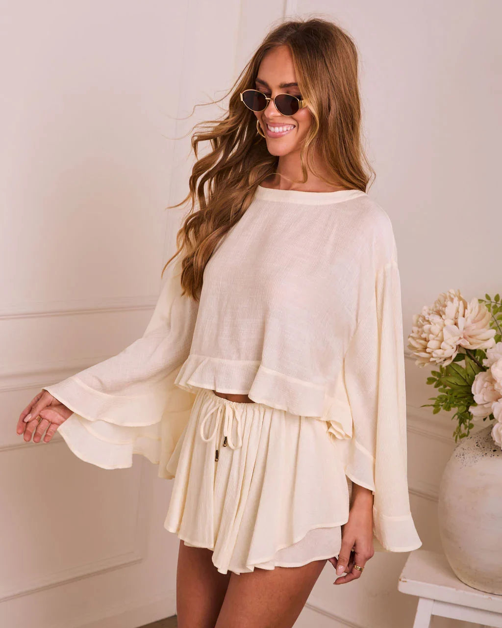 Quiet Desire Bell Sleeve Blouse