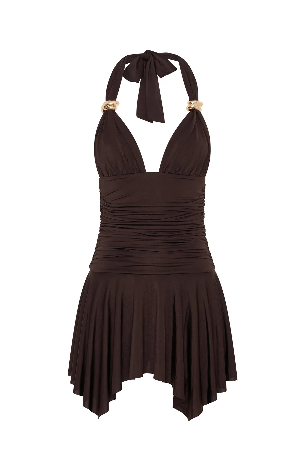 Use Somebody Mini Dress Chocolate