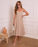 Sunny Social Striped Midi Dress