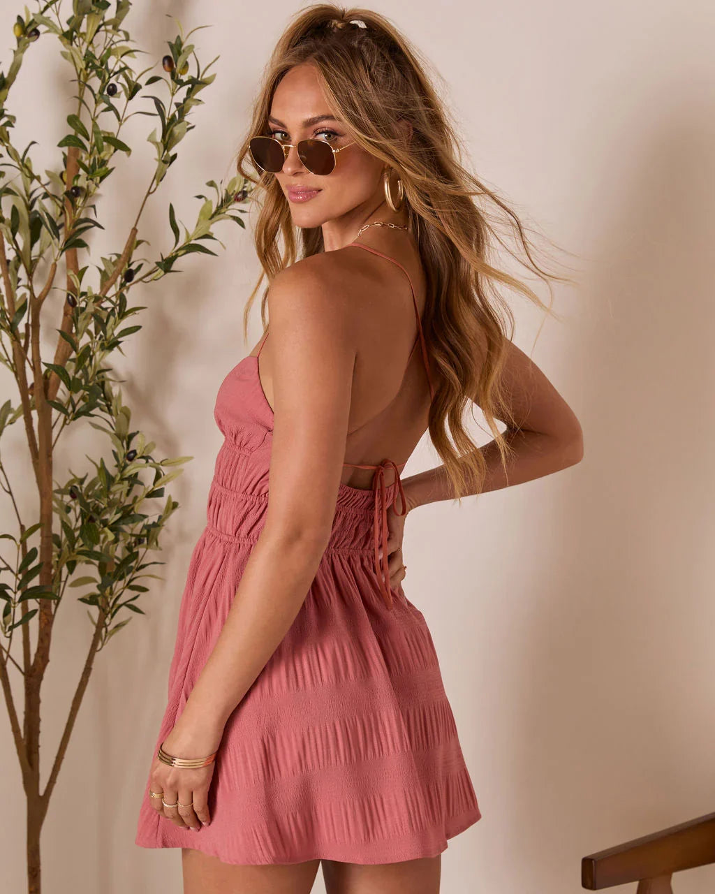 Jazmina Cut Out Halter Mini Dress