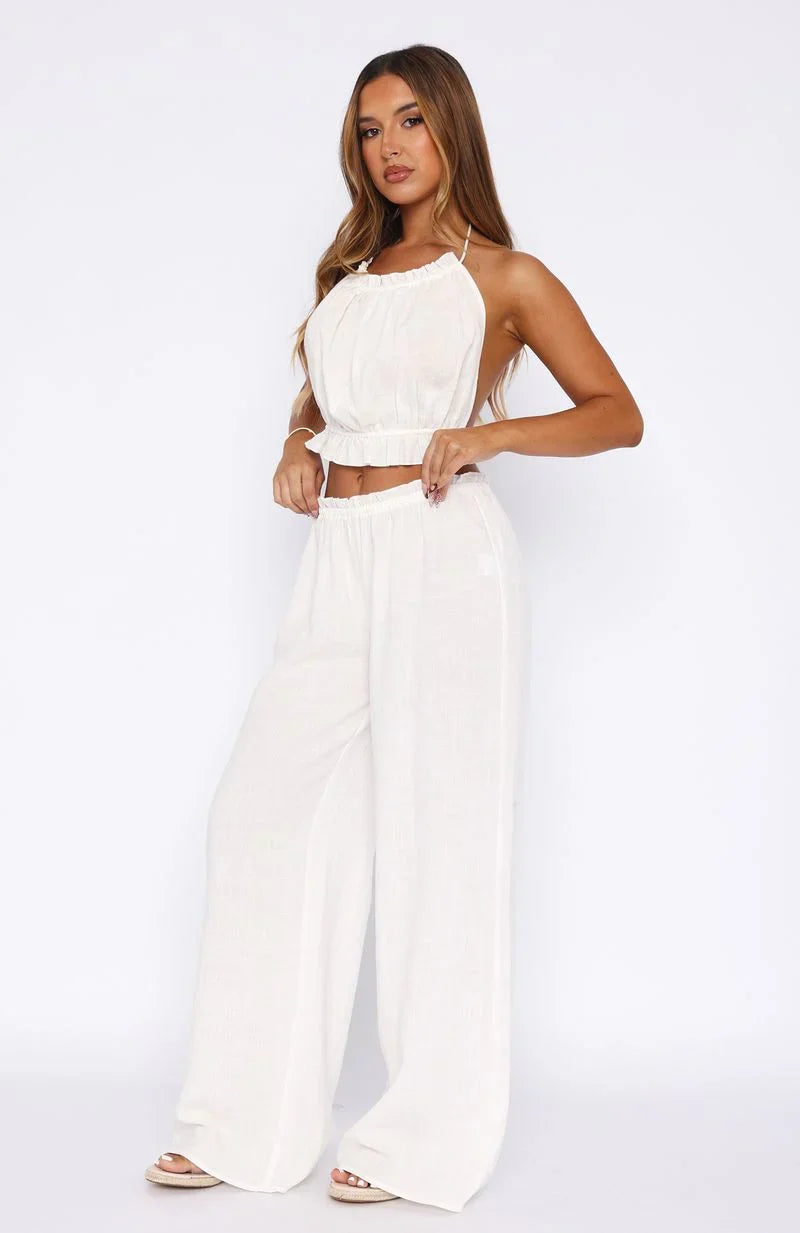 Take Me Away Pant White