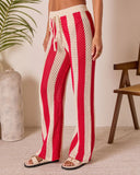 Zenya Cove Crochet Striped Cover Up Pants