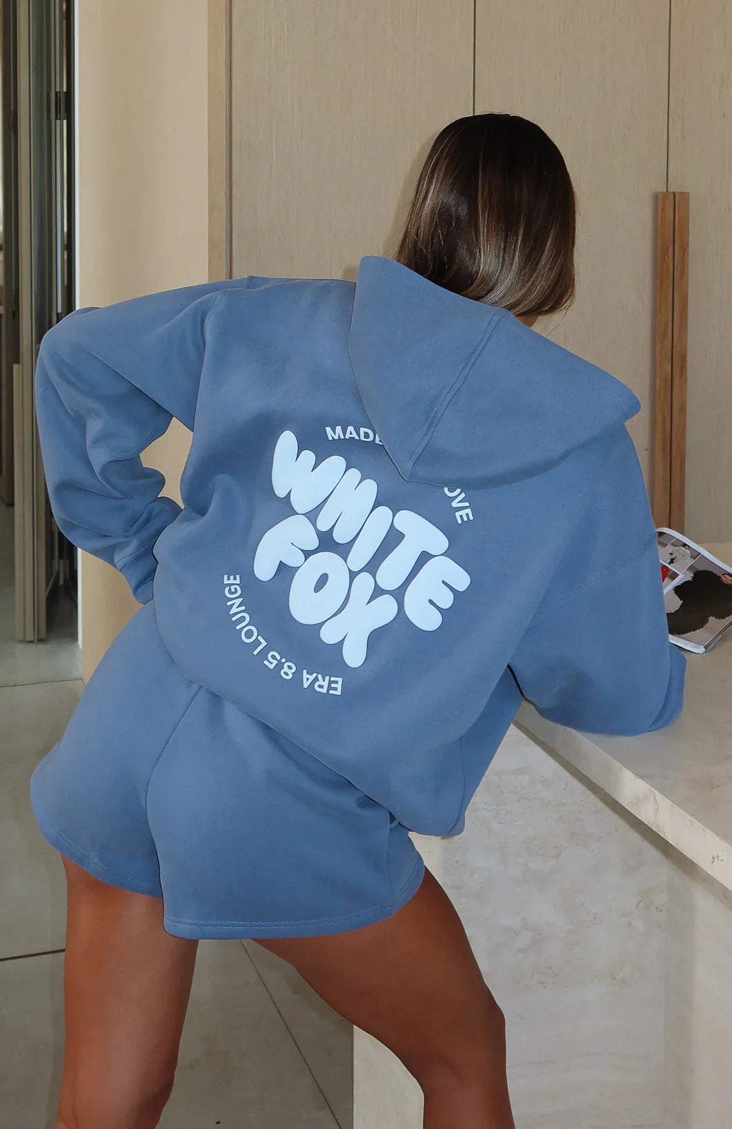 With Love For You Oversized Hoodie Ocean