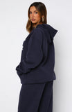 Ready To Go Oversized Hoodie Navy