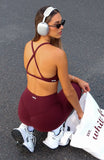 High Definition Sports Bra Merlot